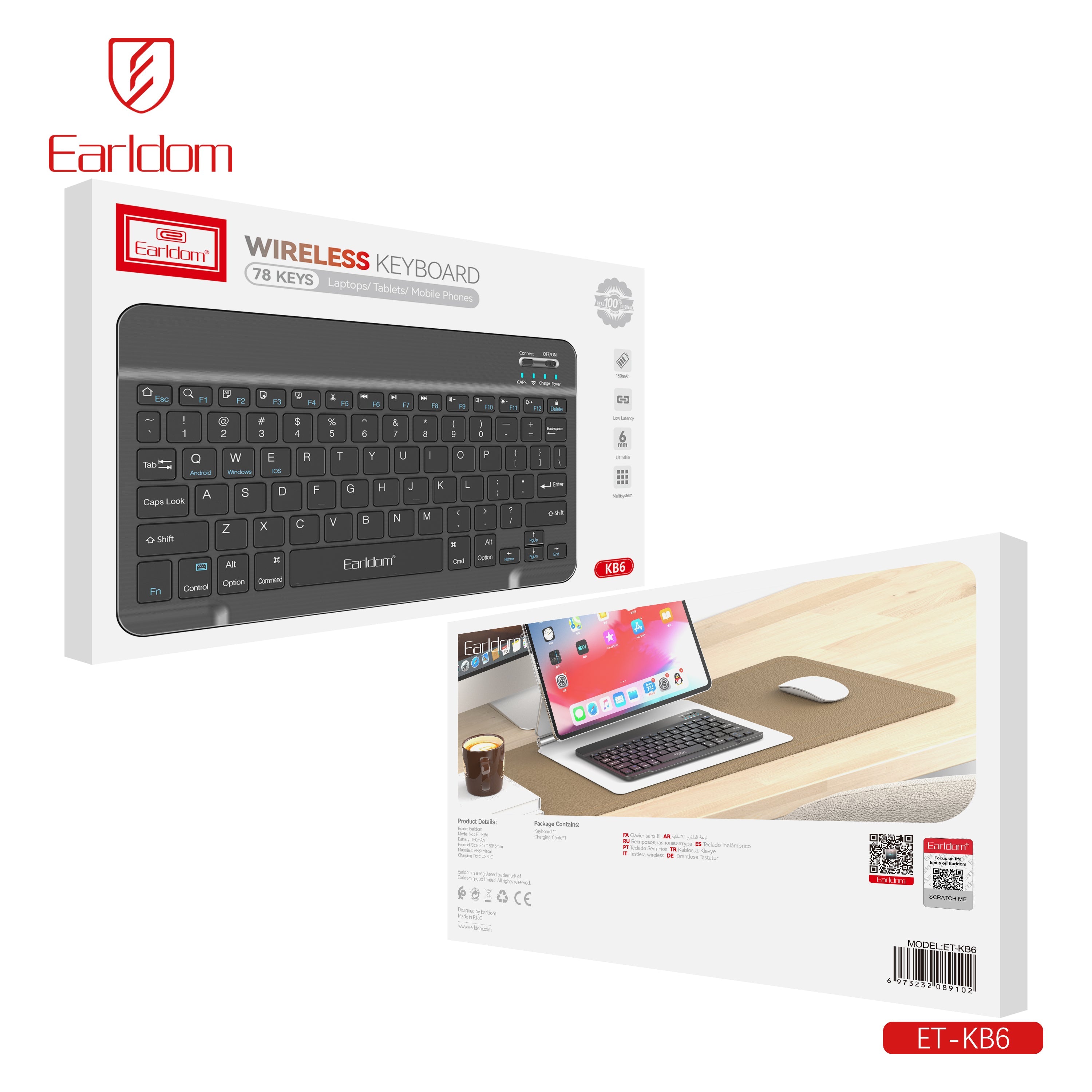 Bluetooth Keyboard ipad ET-KB6 Bluetooth Keyboard ipad ET-KB6